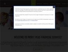 Tablet Screenshot of profitplusfinancial.com